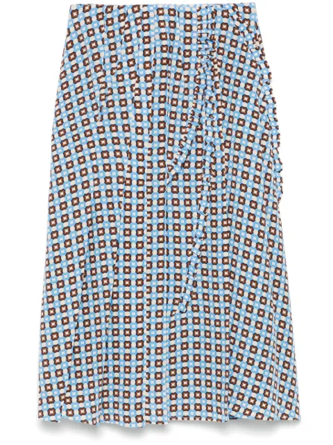 Ermanno Scervino falda midi con estampado