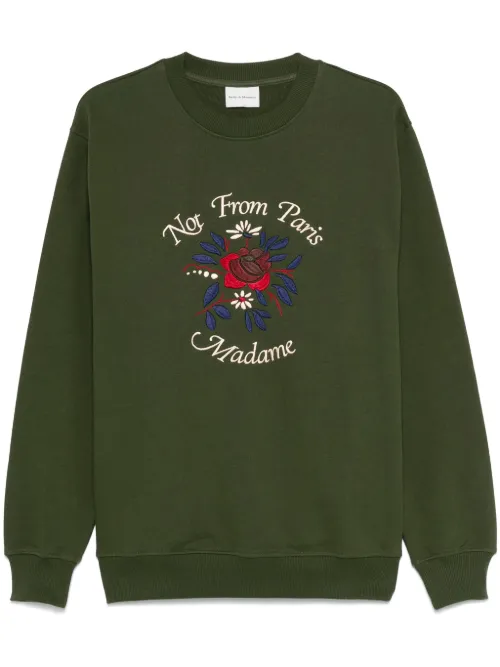Sweat Le Sweatshirt Slogan Fleurs - Drôle De Monsieur - Modalova