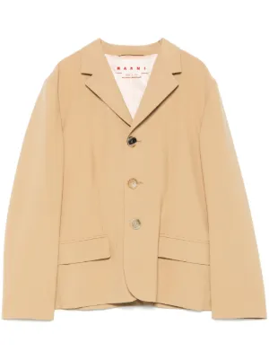 ボトムスその他 Marni Prince Of Wales Blazer Marni Embroidered Wool single-breasted Blazer | Blue | FARFETCH