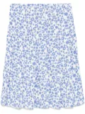 Marni floral-print skirt - White