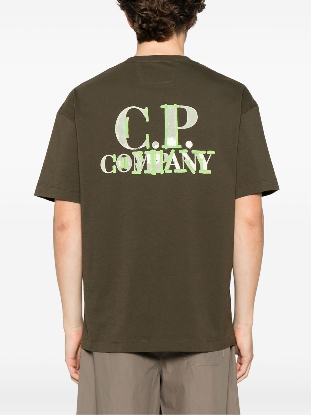 C.P. COMPANY LOGO-PRINT T-SHIRT