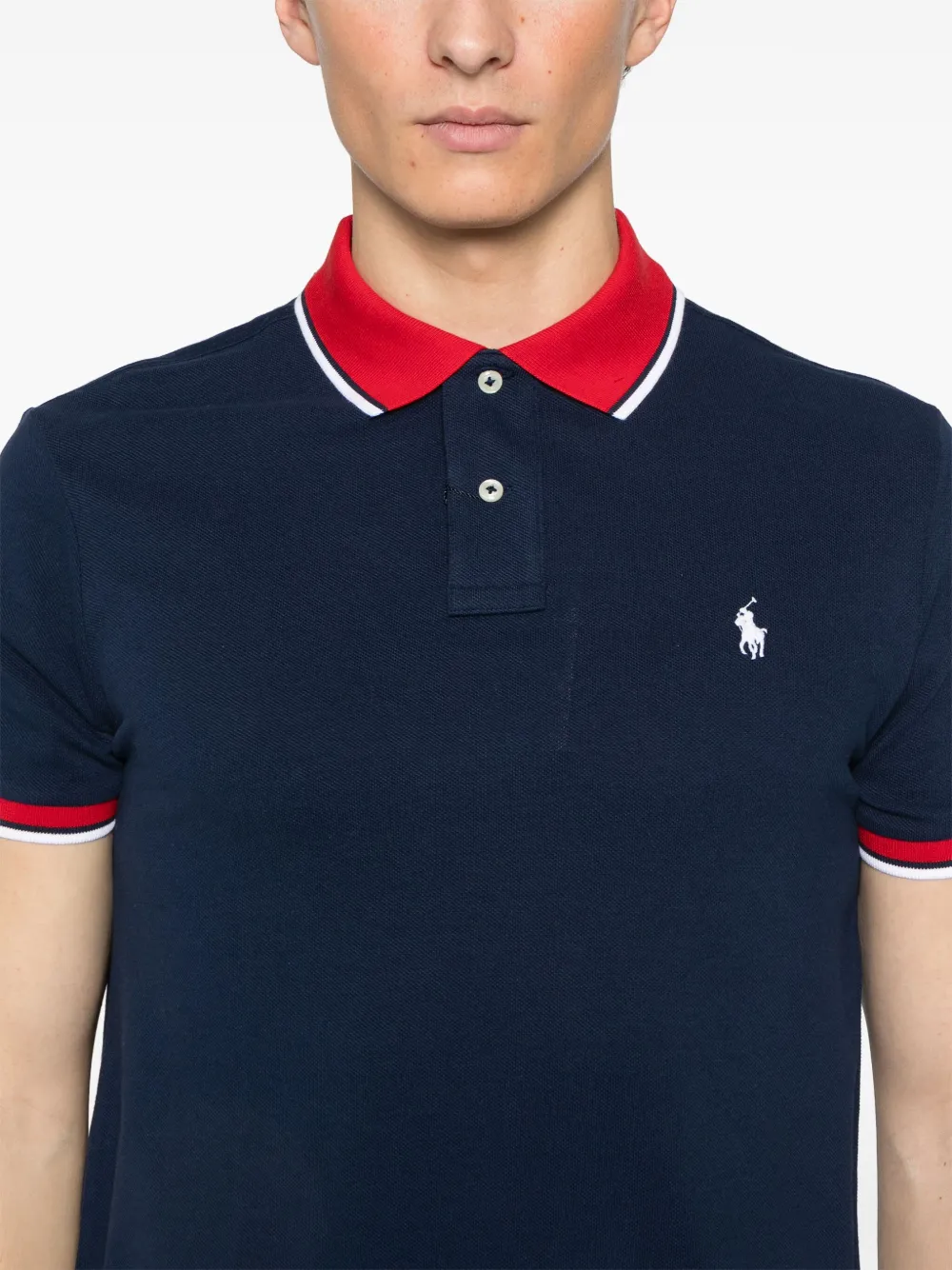 Polo Ralph Lauren Poloshirt met borduurwerk Blauw