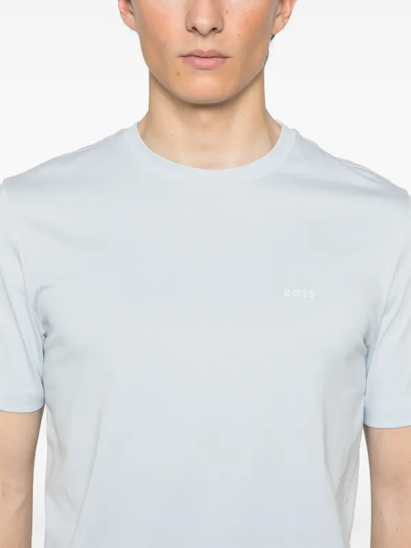 BOSS Cotton T-shirt Blue FARFETCH PH