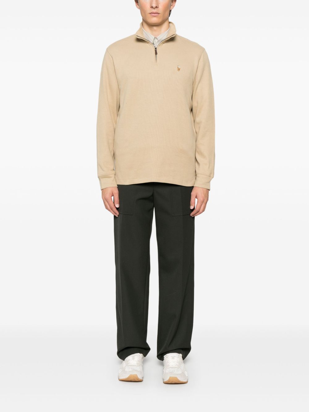 Polo Ralph Lauren half zip-up sweater - Neutrals