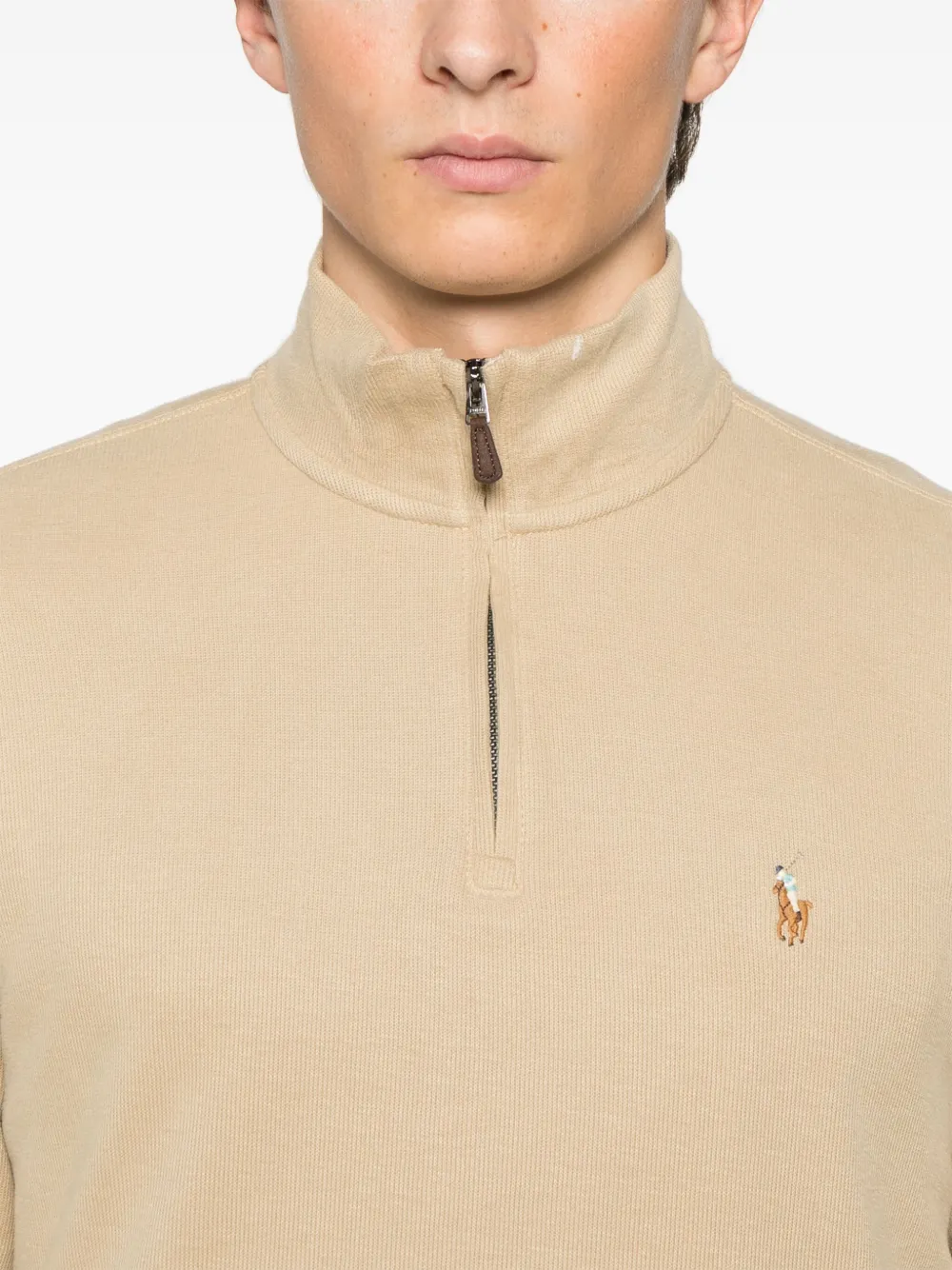 POLO RALPH LAUREN HALF ZIP-UP SWEATER