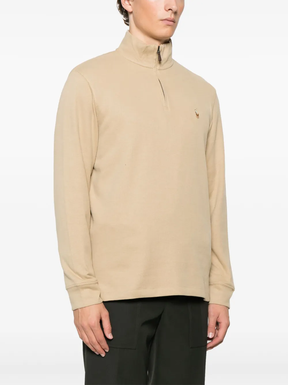 POLO RALPH LAUREN HALF ZIP-UP SWEATER