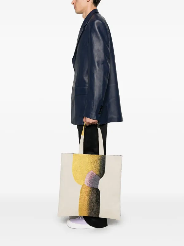 HOMME PLISSE RBトート Homme Plissé Issey Miyake RB Stylo-Bille Gobelin Tote Bag | Yellow