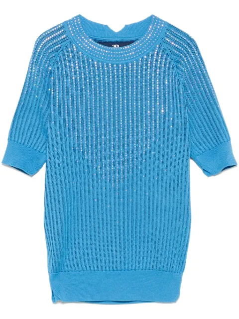 Ermanno Scervino crystal-embellished top