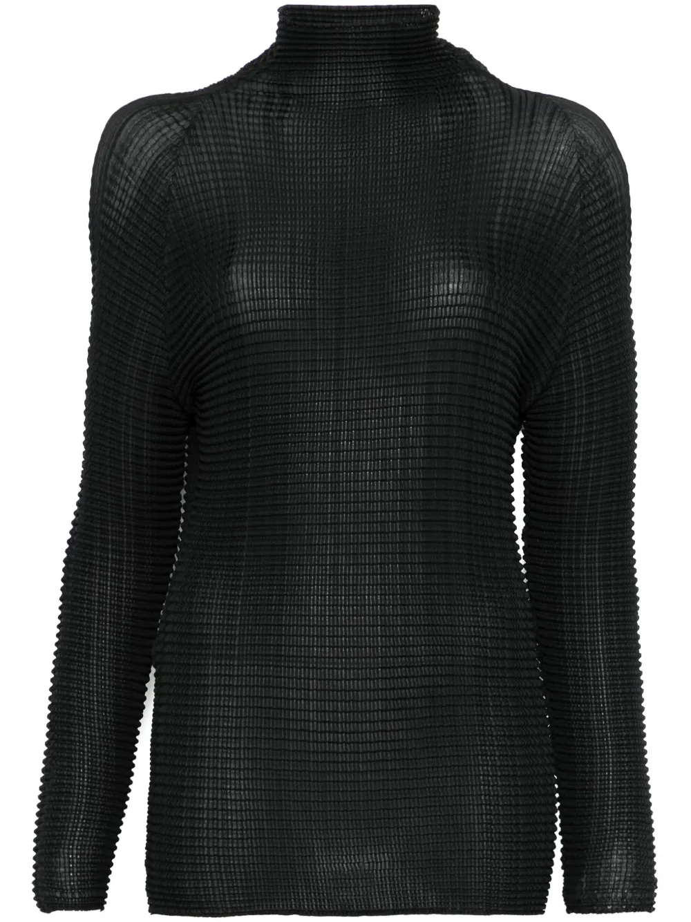 Issey Miyake pleated top | Black | Image 1
