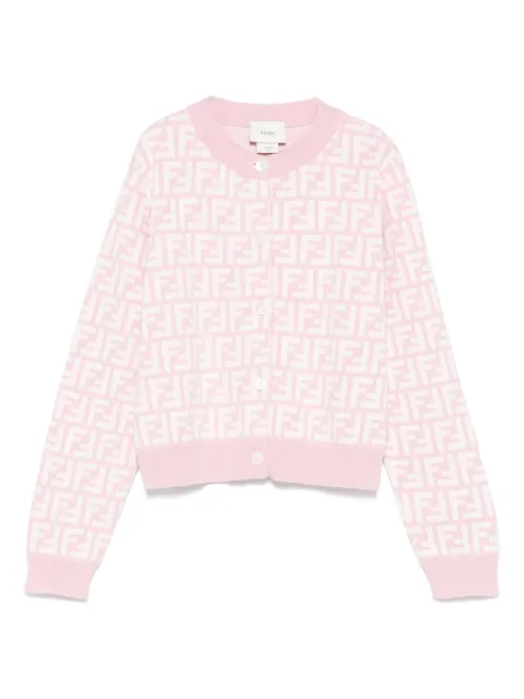 Fendi Kids FF-jacquard cardigan