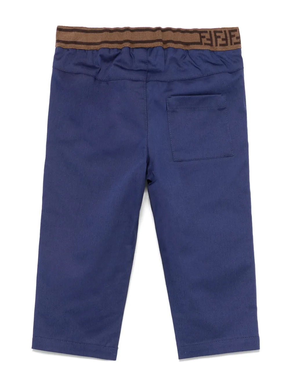 Fendi Kids Twill chino Blauw