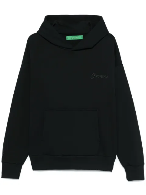 Garment workshop  logo-embroidered hoodie