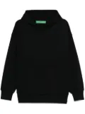 Garment workshop embroidered-logo hoodie - Black