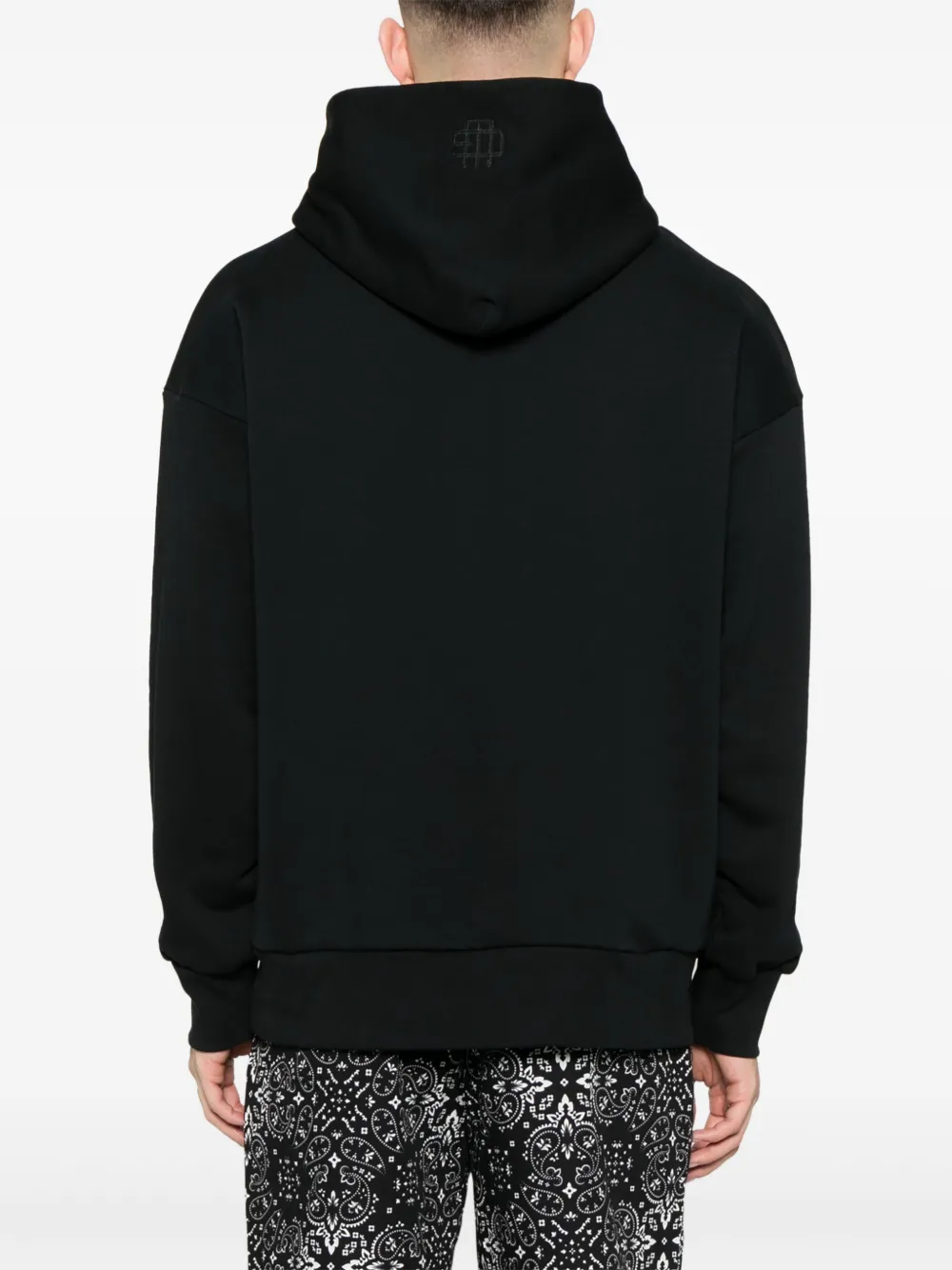 Garment workshop Hoodie met geborduurd logo Zwart