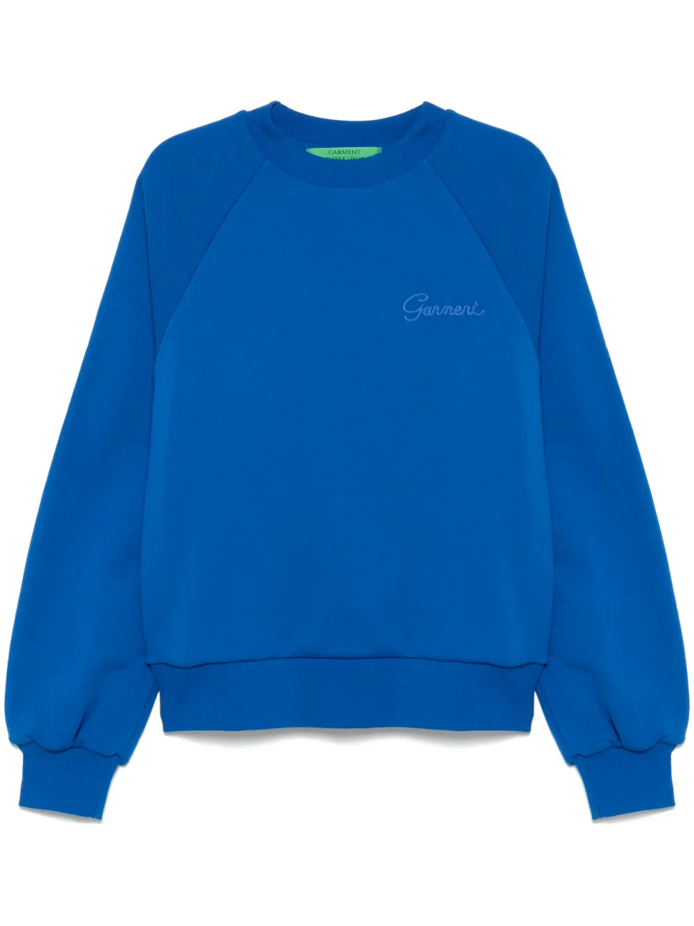 logo-embroidered double-layer sweatshirt