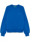 Garment workshop logo-embroidered double-layer sweatshirt - Blue