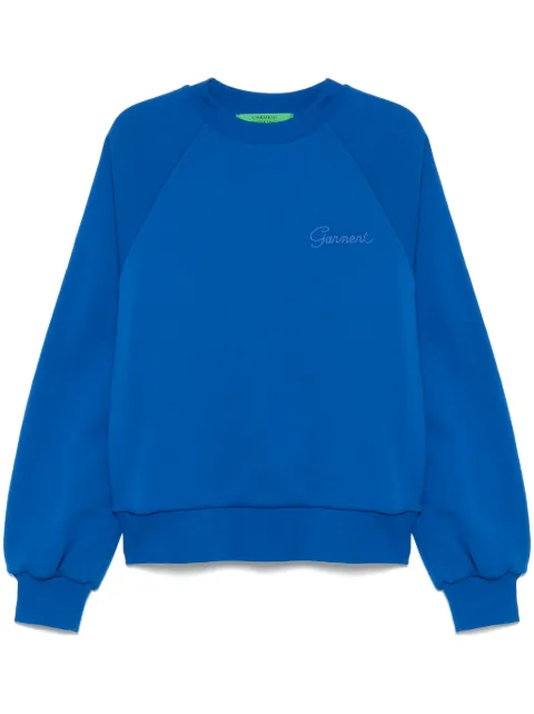 Garment workshop  logo-embroidered double-layer sweatshirt