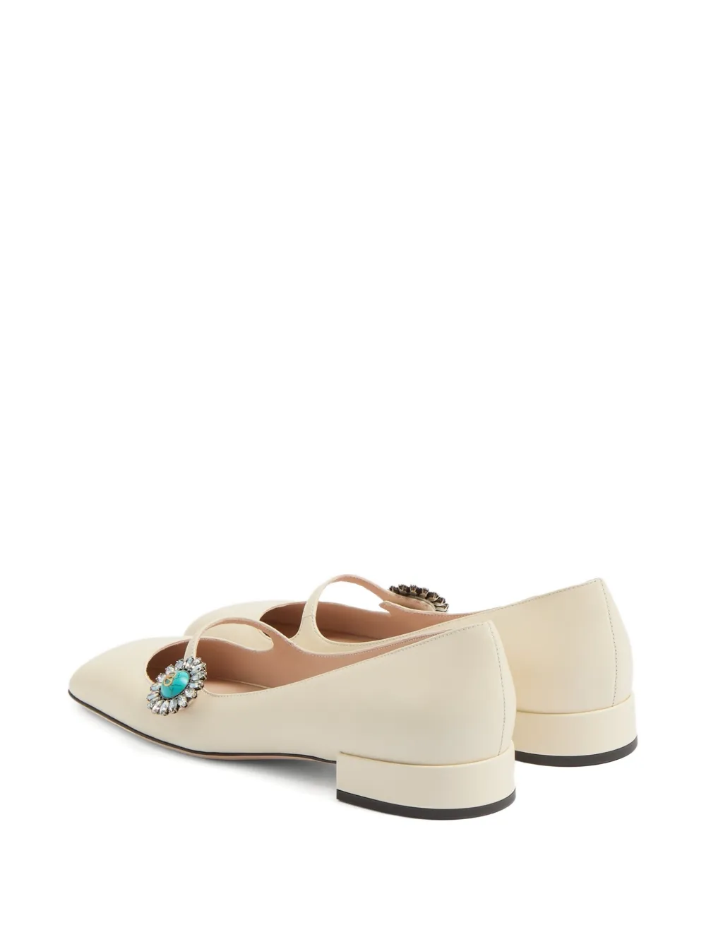 Valentino Garavani 20 mm Preshoes Mary-Jane ballerina's Beige