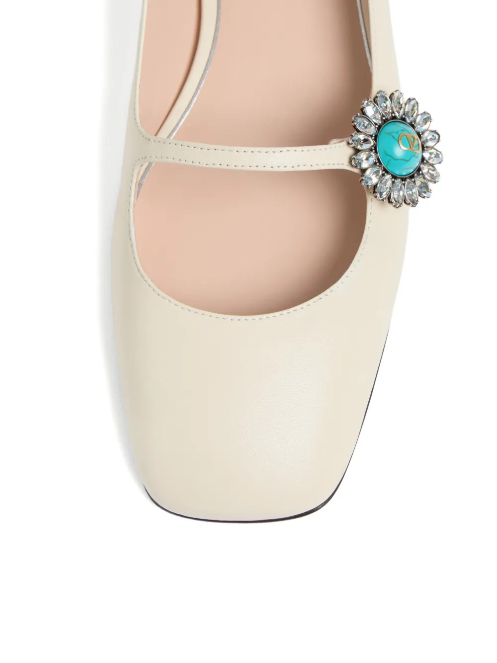 Valentino Garavani 20 mm Preshoes Mary-Jane ballerina's Beige