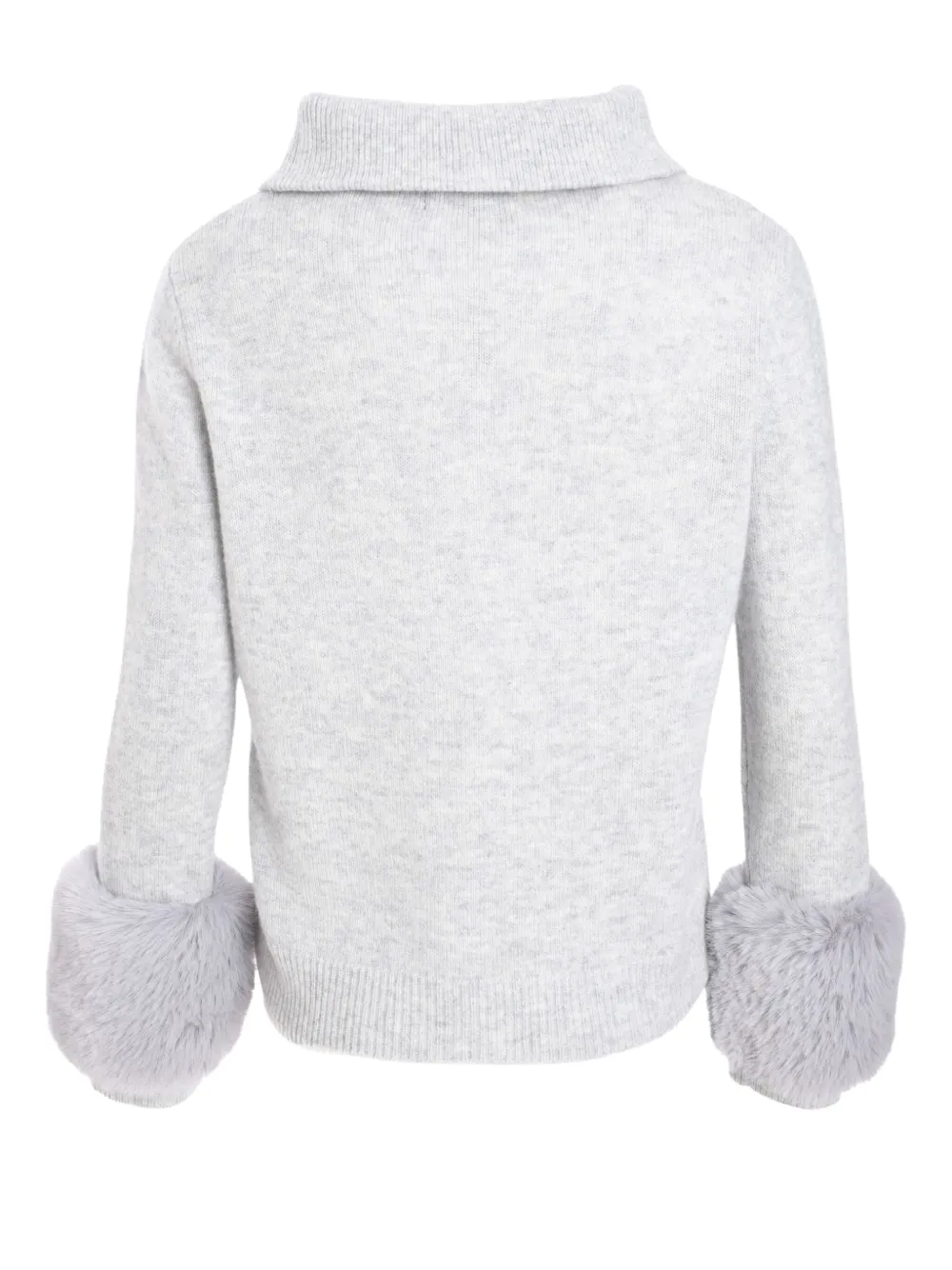 Izaak Azanei Zip Up Faux Cuff jumper - Grijs