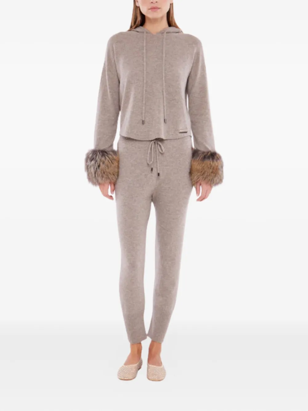 Izaak Azanei Merino Wool Blend Sweater In Brown