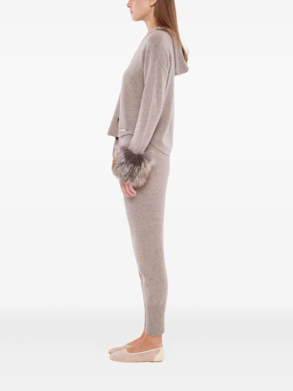 Izaak Azanei Merino Wool Blend Sweater In Brown