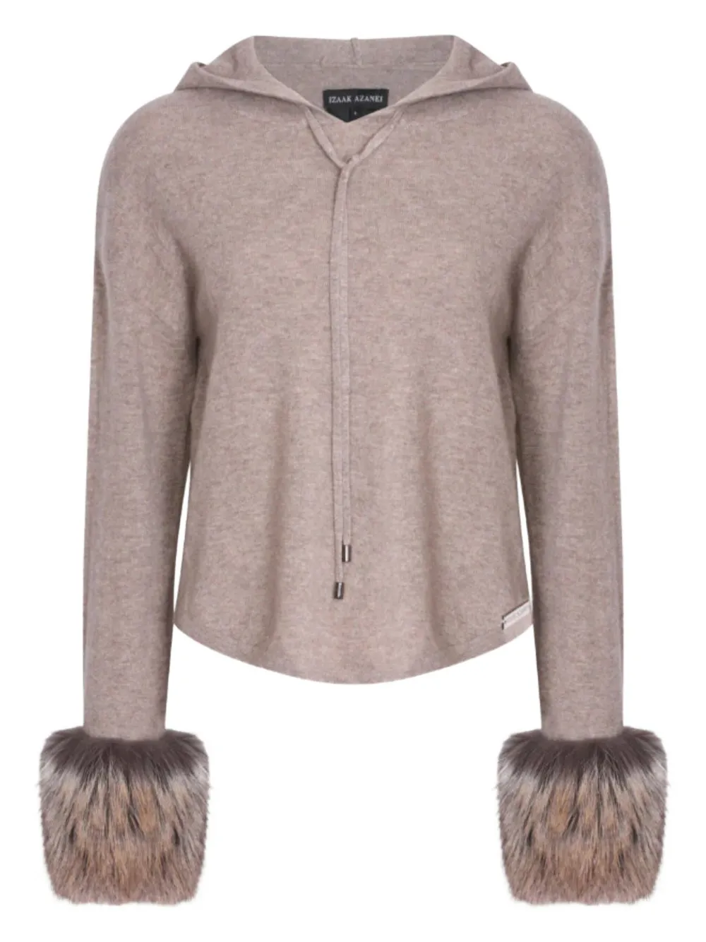 Izaak Azanei Merino Wool Blend Sweater In Brown