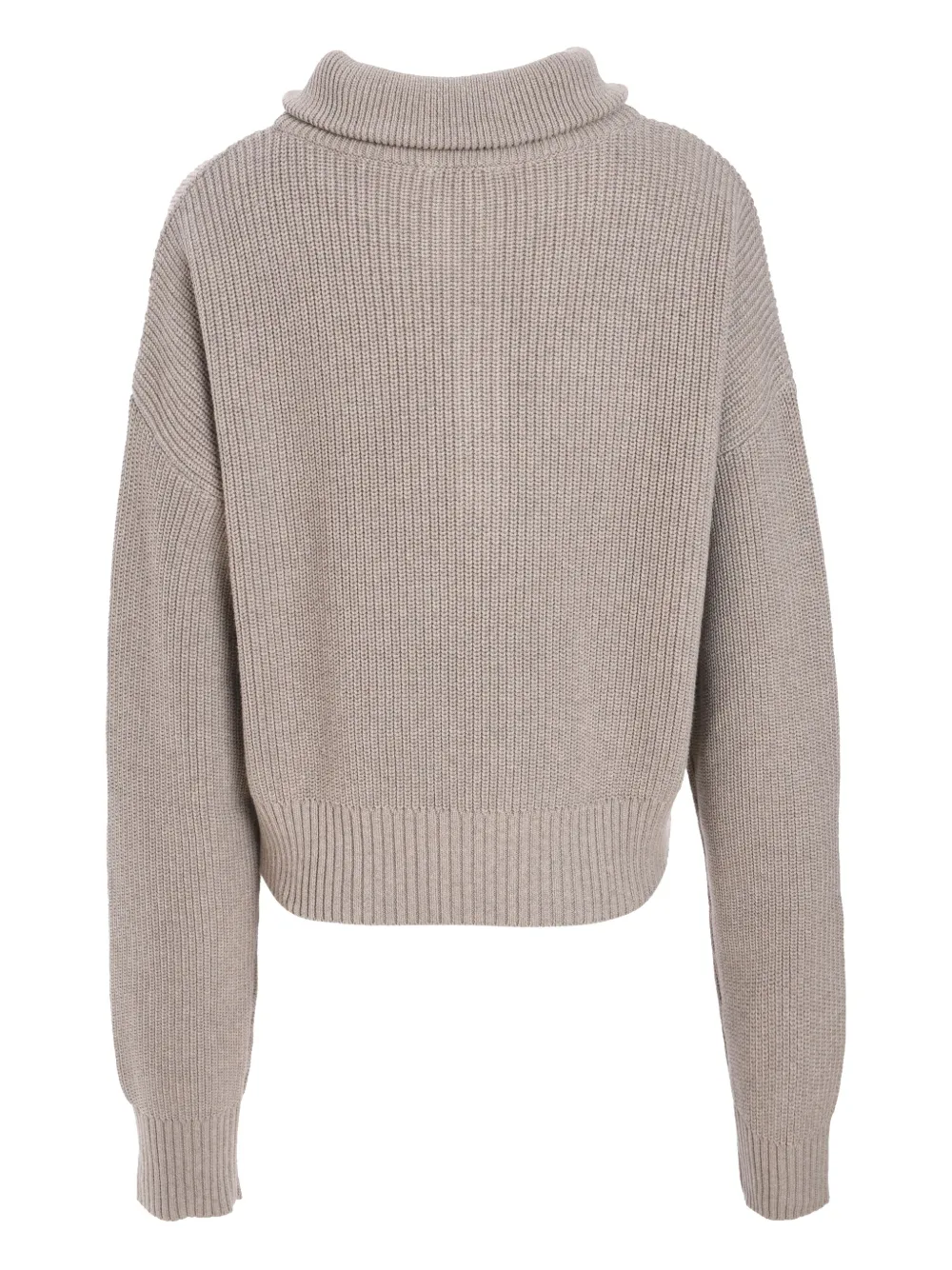 Izaak Azanei tassel-detail zip-up sweater - Beige