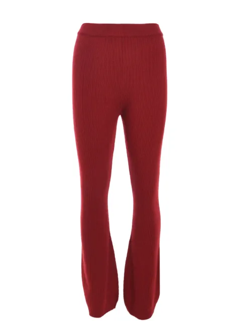 Izaak Azanei pantalones tejidos de canalé acampanados
