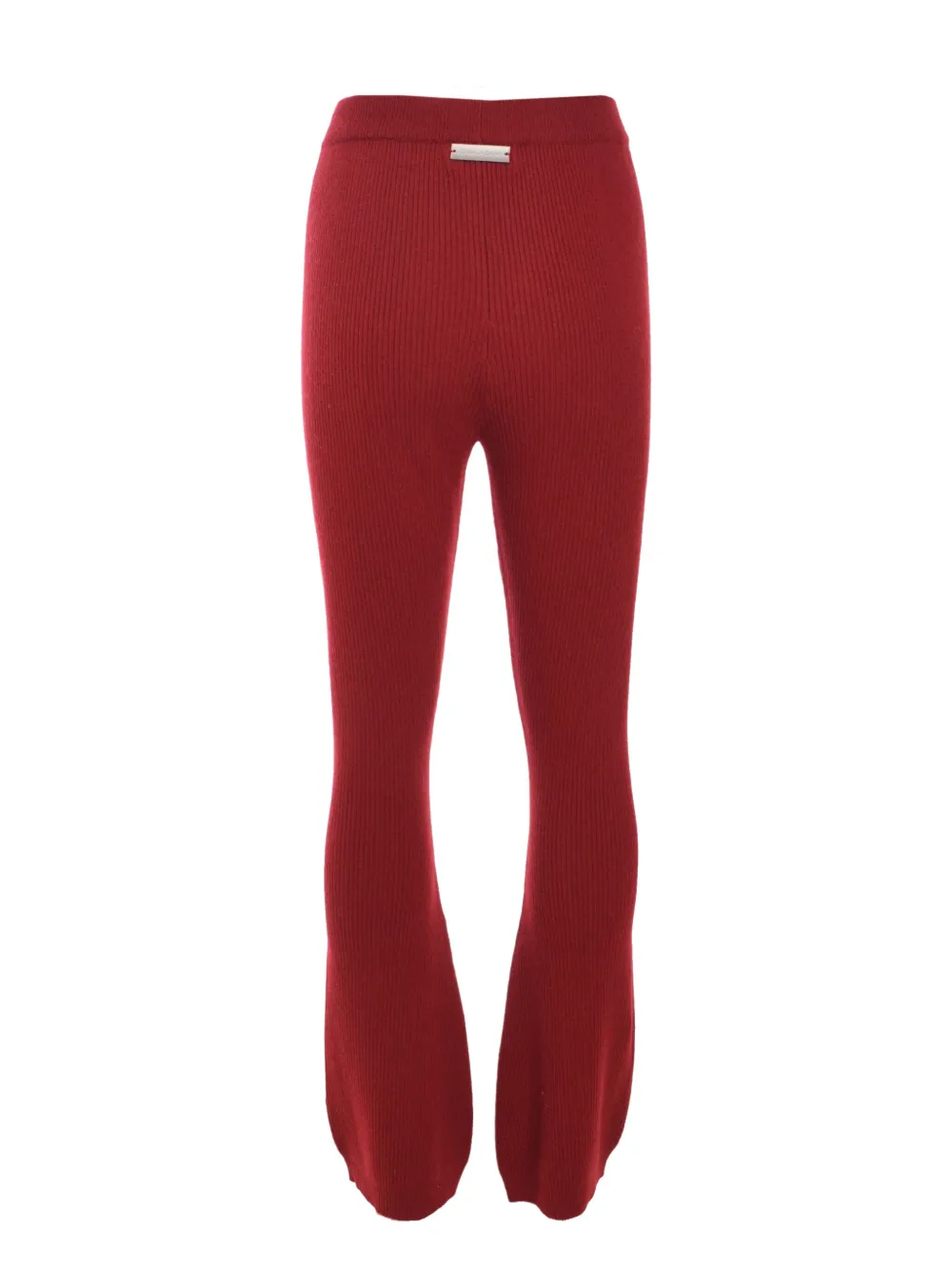 Izaak Azanei ribbed flared trousers - Rood