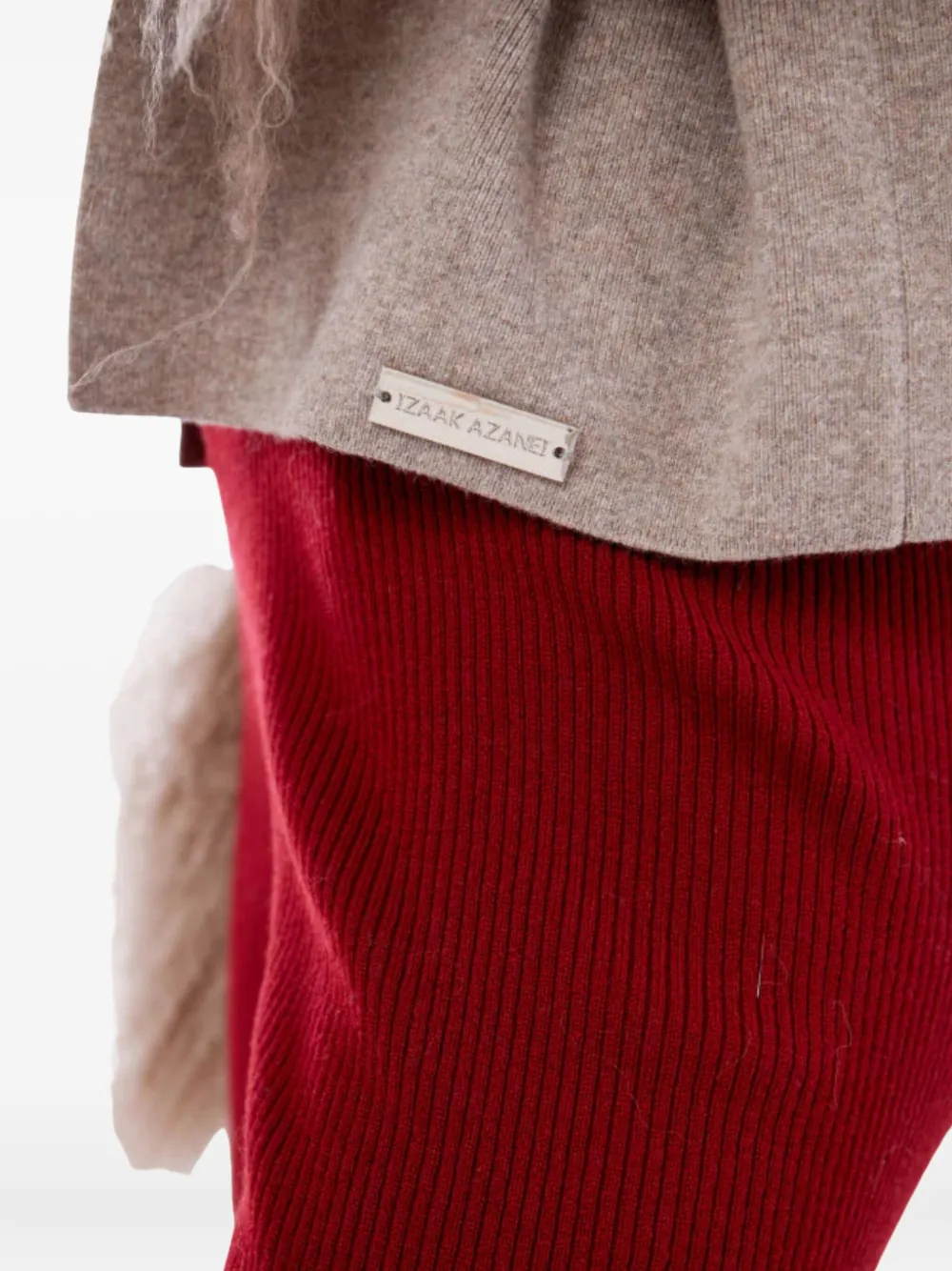 Izaak Azanei Jack met lammy kraag en manchetten Beige