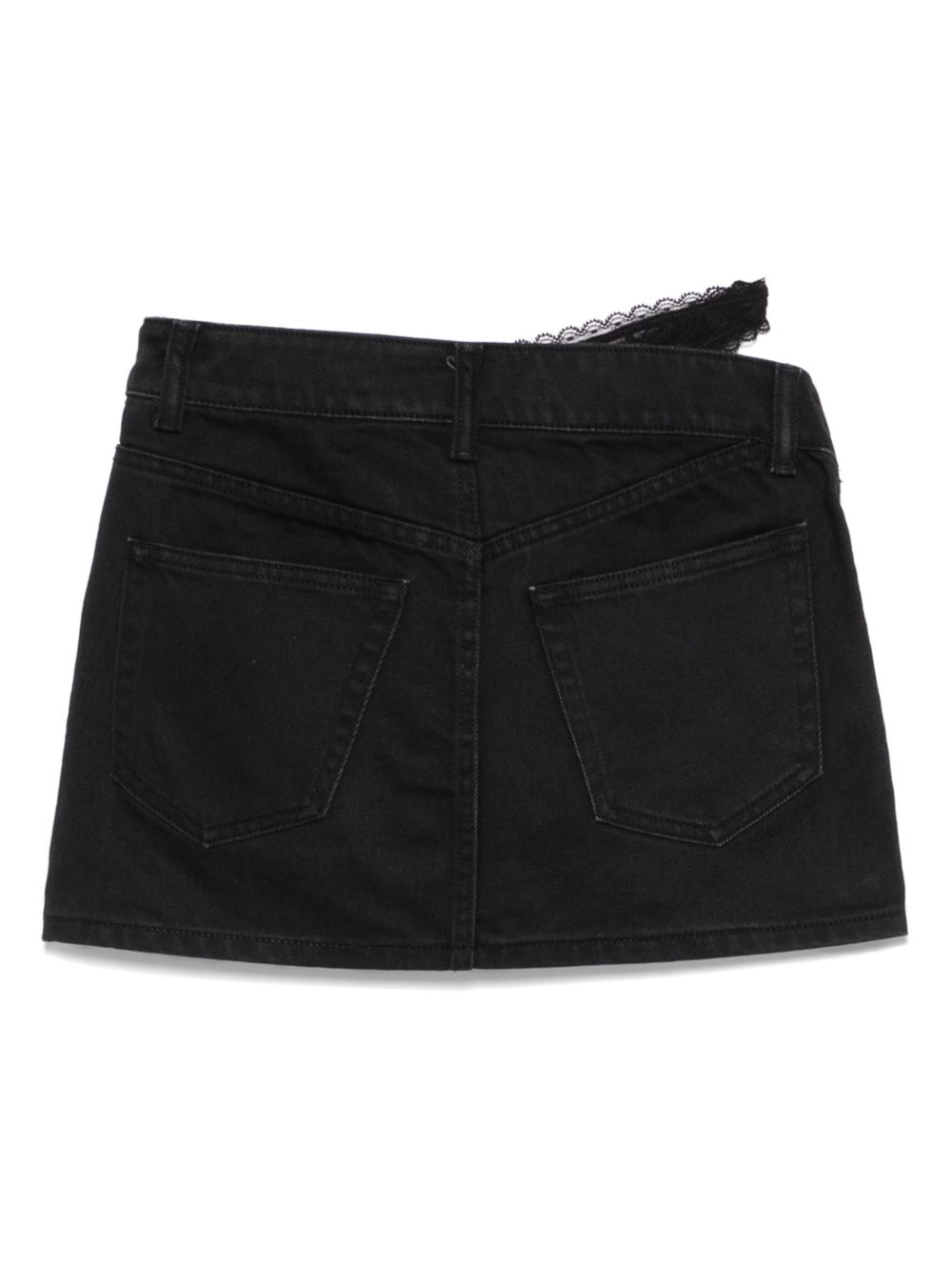 Alexander Wang Mini-rok met detail - Zwart