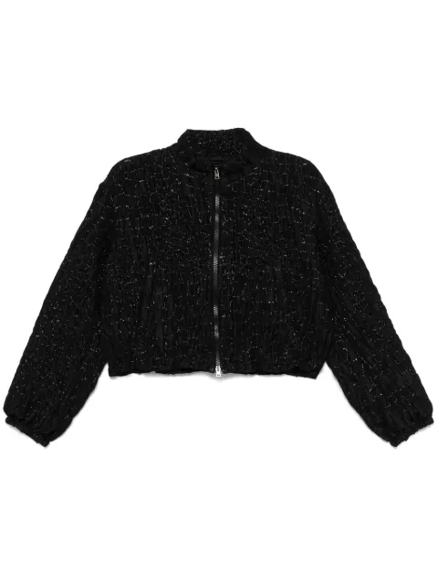 Herno chamarra bomber texturizada