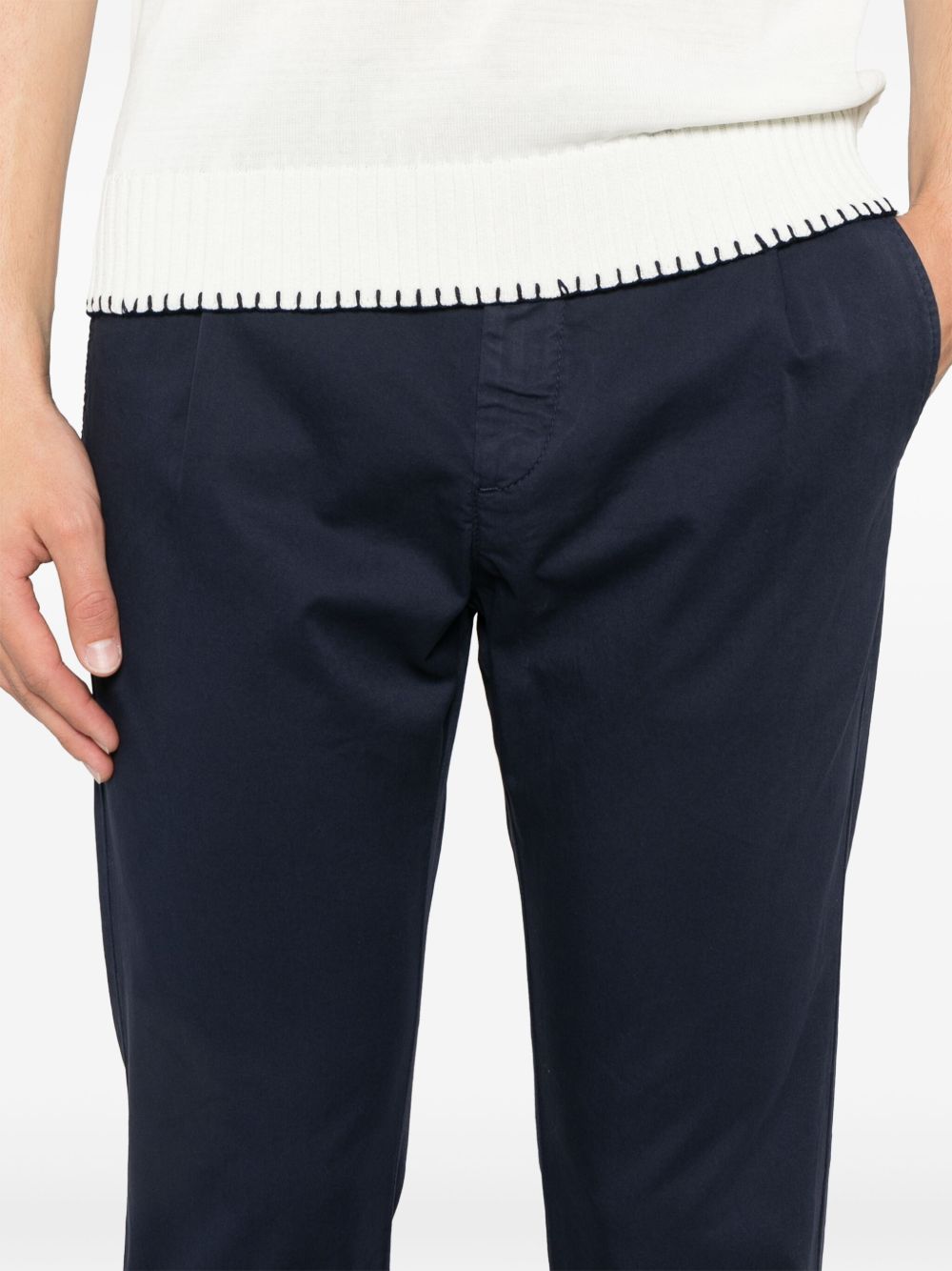 ELEVENTY PLEATED TAPERED TROUSERS