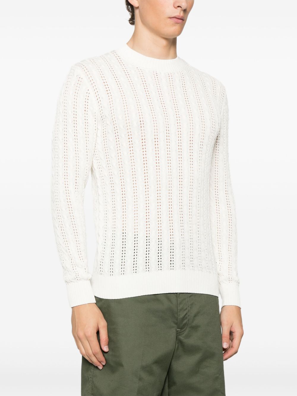 ELEVENTY OPEN-KNIT SWEATER