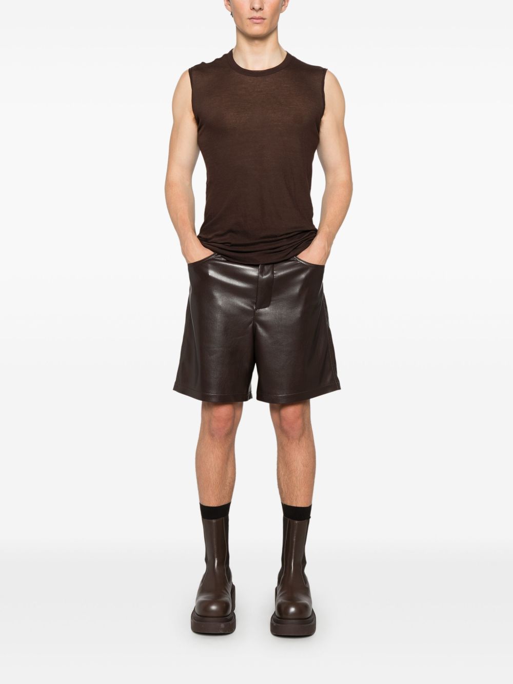 Rick Owens Katoenen tanktop - Bruin