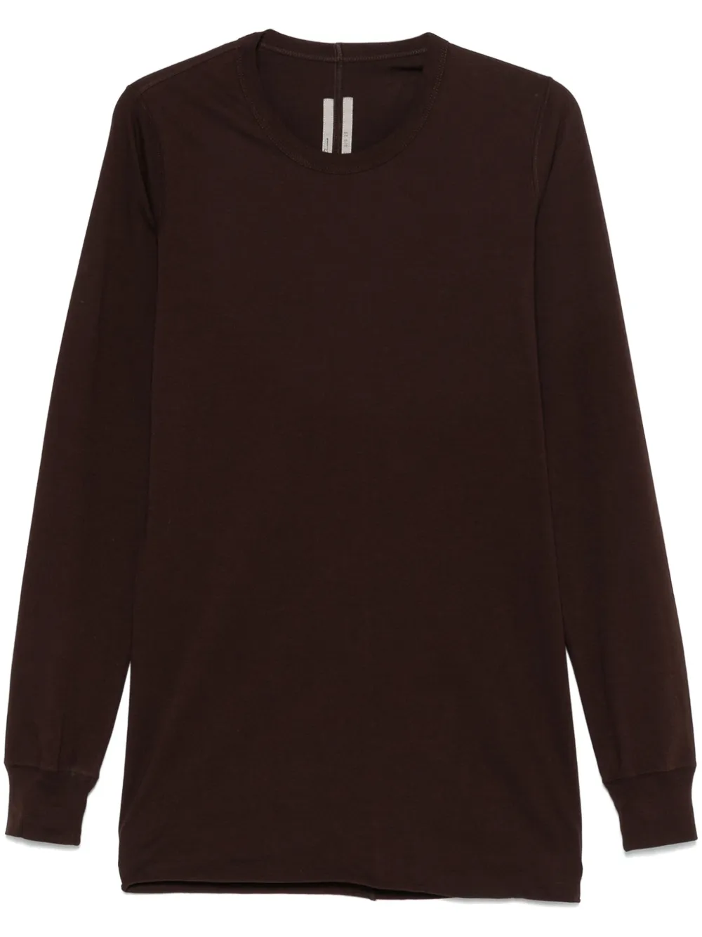 Rick Owens basic long-sleeve T-shirt | Brown | Image 1