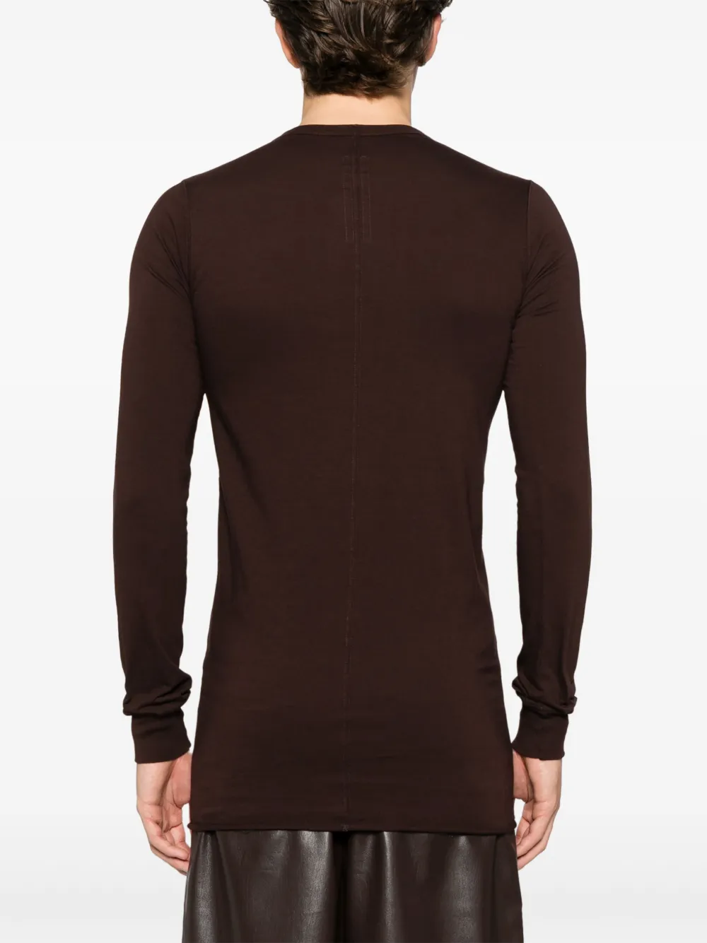 Rick Owens T-shirt met lange mouwen Bruin