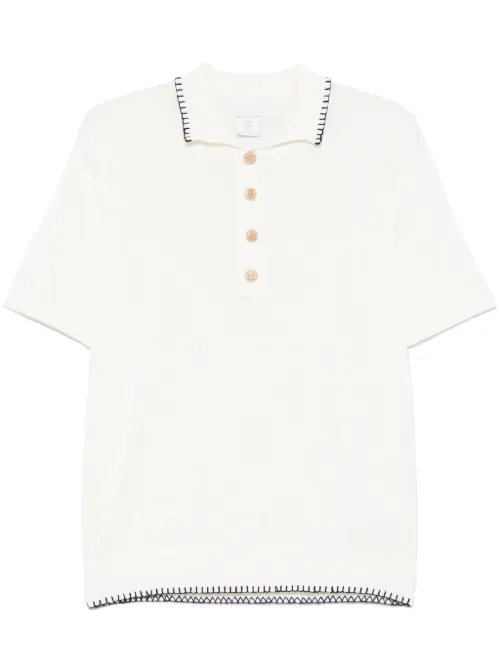Eleventy polo en laine - Blanc - Eleventy - Modalova