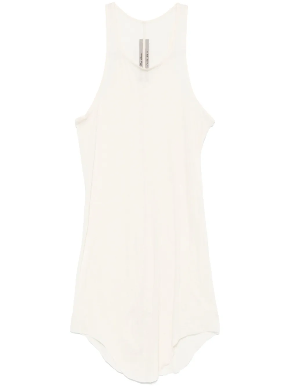 Rick Owens Basic geribbelde tanktop Beige