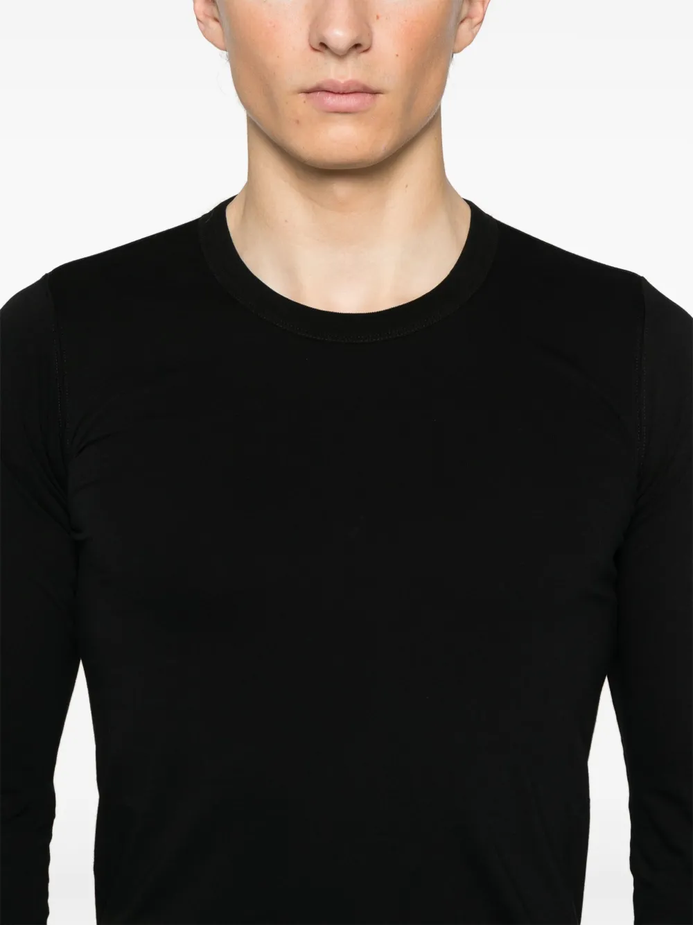 Rick Owens T-shirt met lange mouwen Zwart