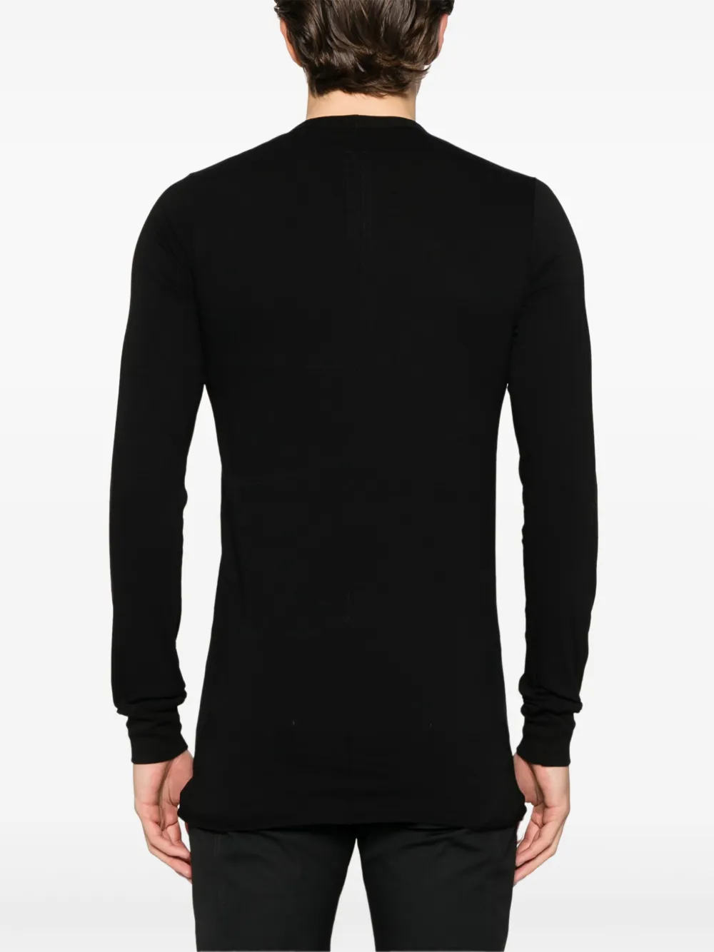 Rick Owens T-shirt met lange mouwen Zwart