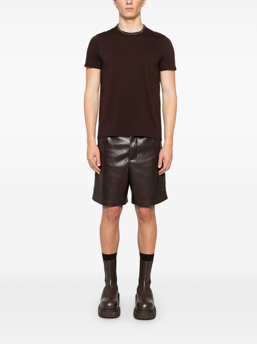 Rick Owens Short Level T-shirt - Bruin