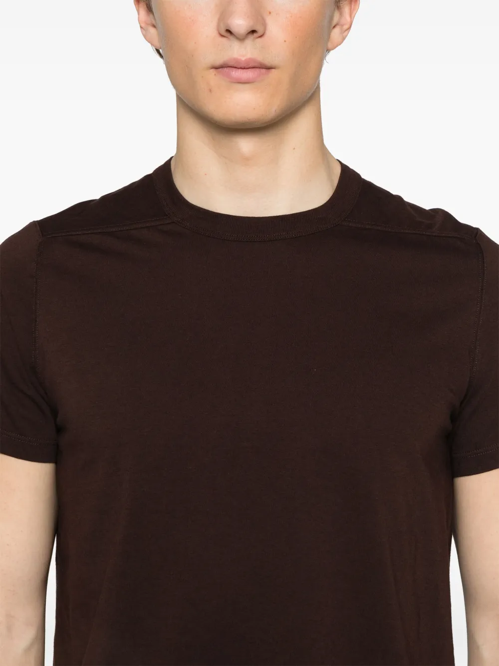 Rick Owens Short Level T-shirt Bruin