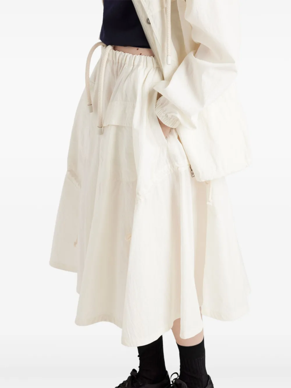 Prada Pongee rok Beige