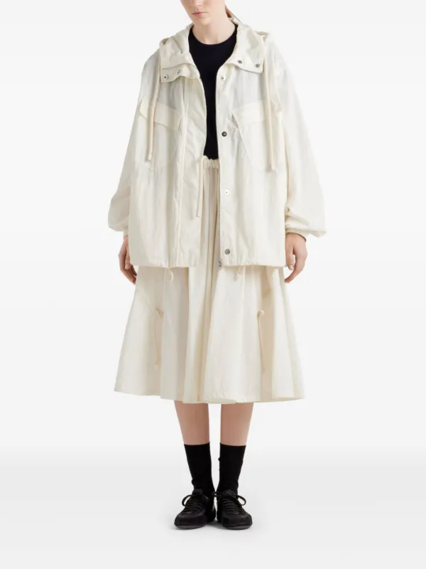 Prada Pongee Skirt | Neutrals | FARFETCH