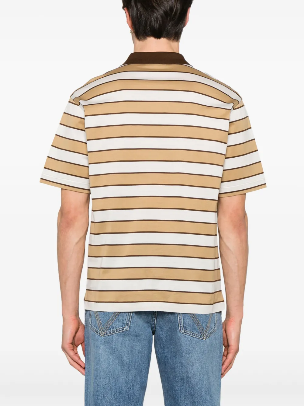 Prada Gestreept poloshirt Wit