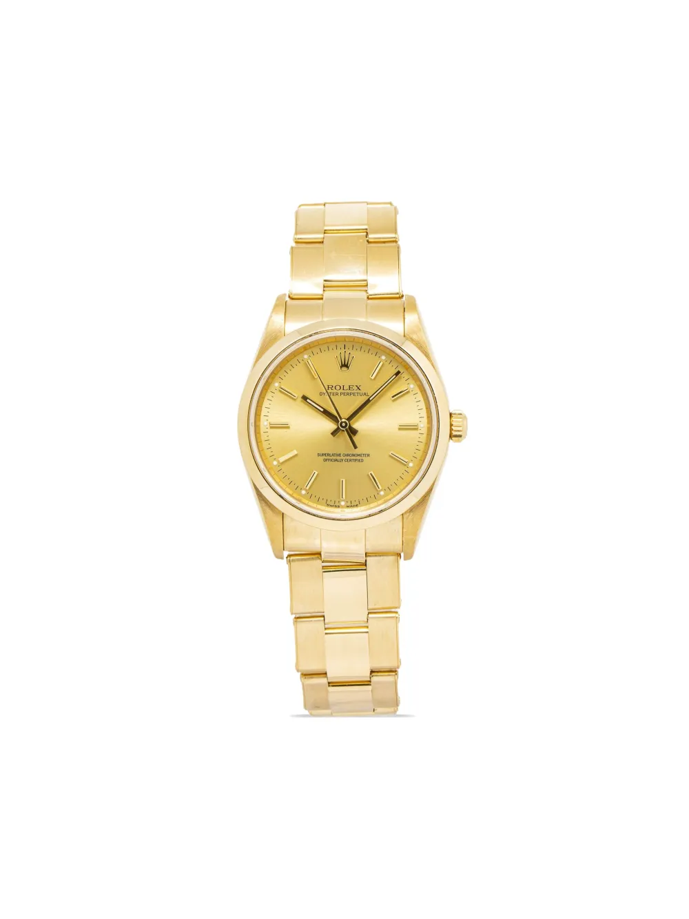 Rolex pre-owned Oyster Perpetual 33mm | Gold | Image 1