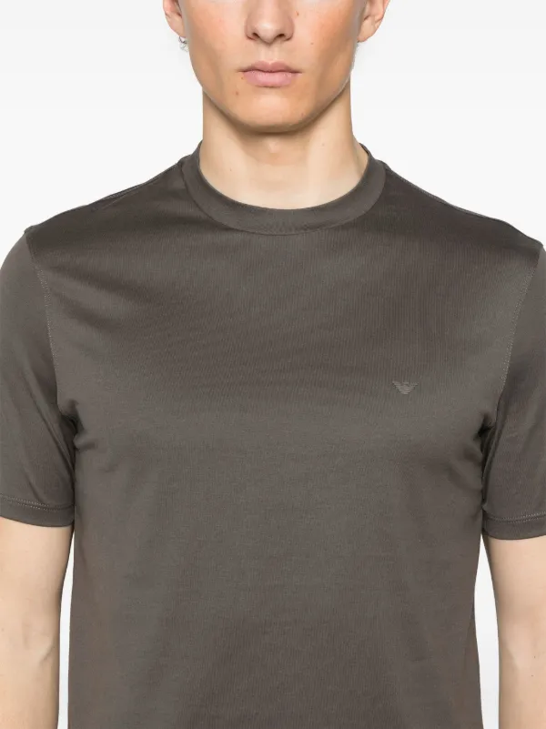 Tシャツ・カットソー EMPORIO ARMANI Men T-shirt Brown EM000983AF13669 U6200 Emporio Armani Men's T-Shirts And Polos Brown