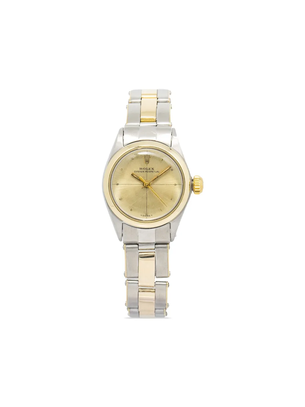 Pre-owned Rolex Oyster Perpetual 25mm In 金色